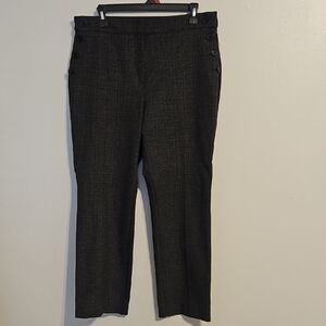 Ann Taylor Factory Charcoal Plaid Dress Pants. Size 14.